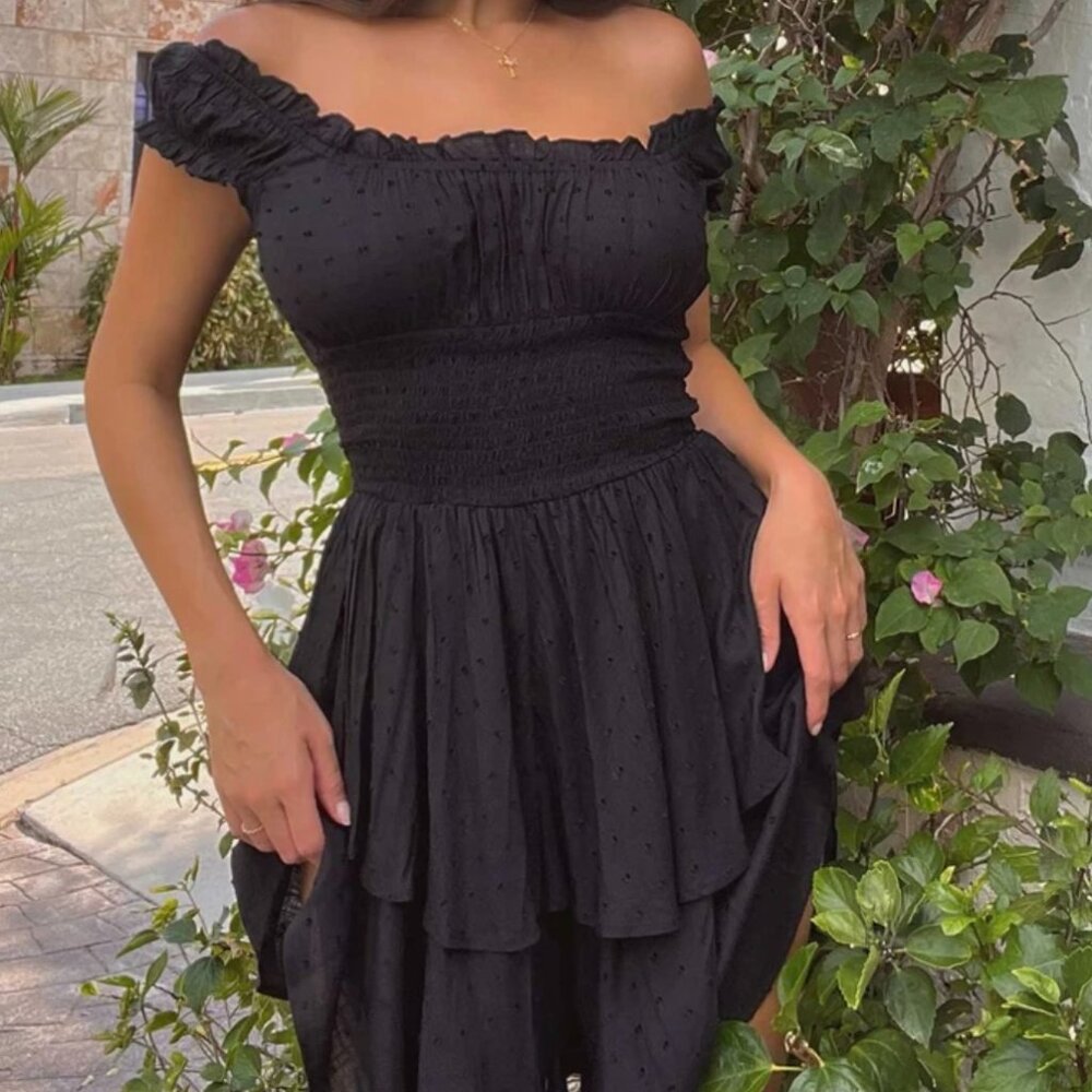 Princess Polly Lower Impact The love galore romper black
